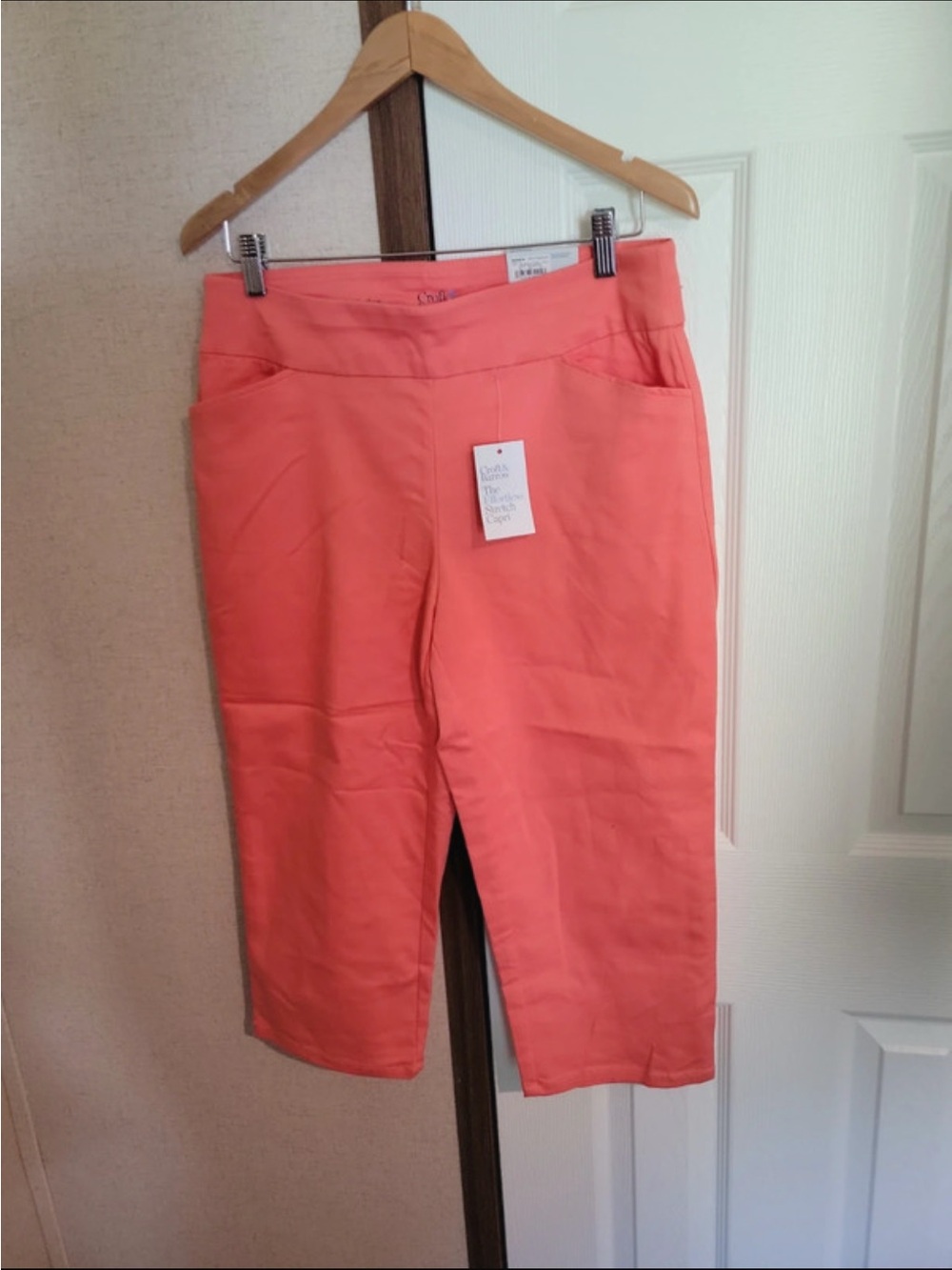 croft & barrow Coral-Peach Capri Pants